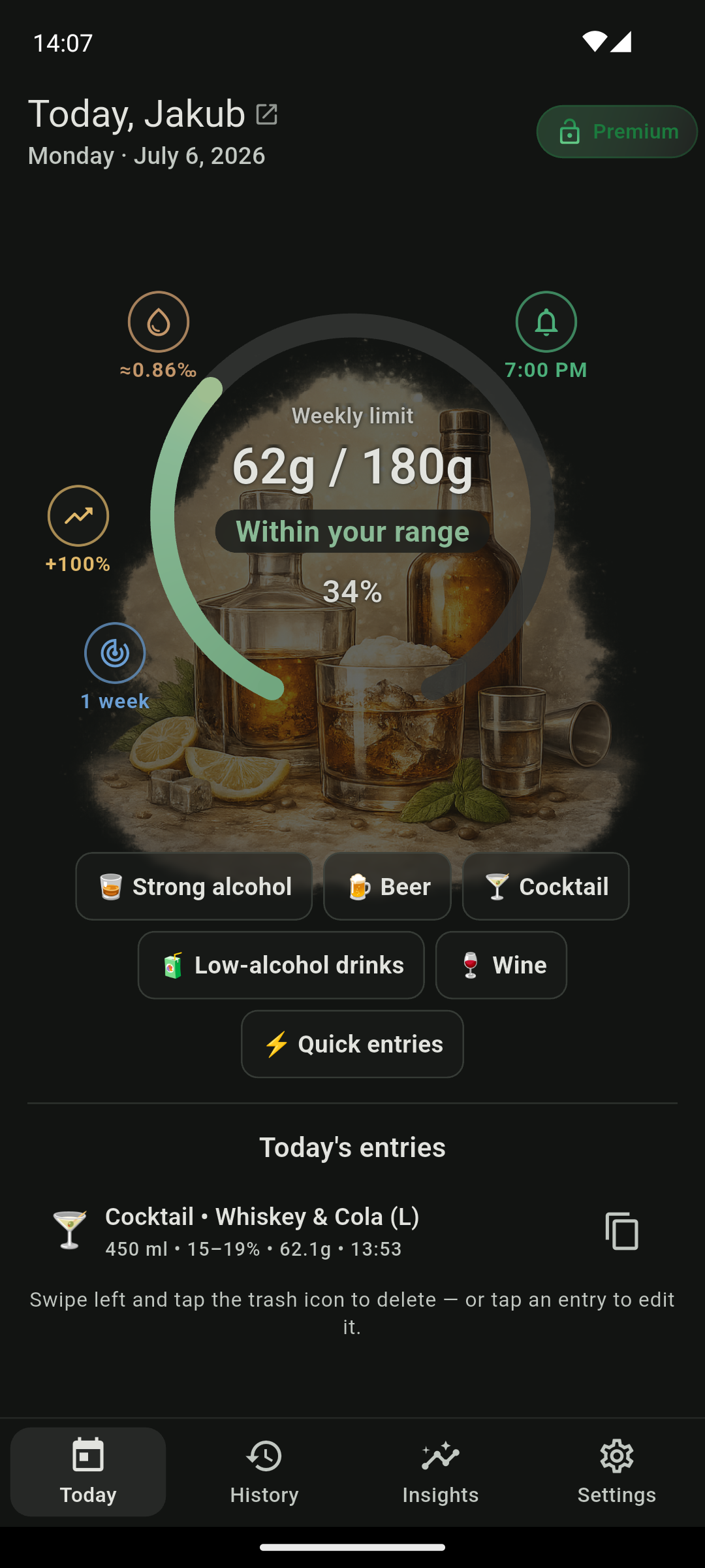 QS AlcoRhythm dark mode